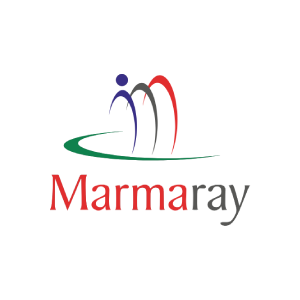 Marmaray logosu, kurumsal web sitesi için optimize edilmiş görsel, Marmaray demiryolu taşımacılığı markası.